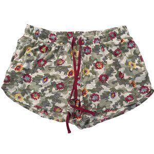 Secret treasures floral camo lounge pajama shorts size large